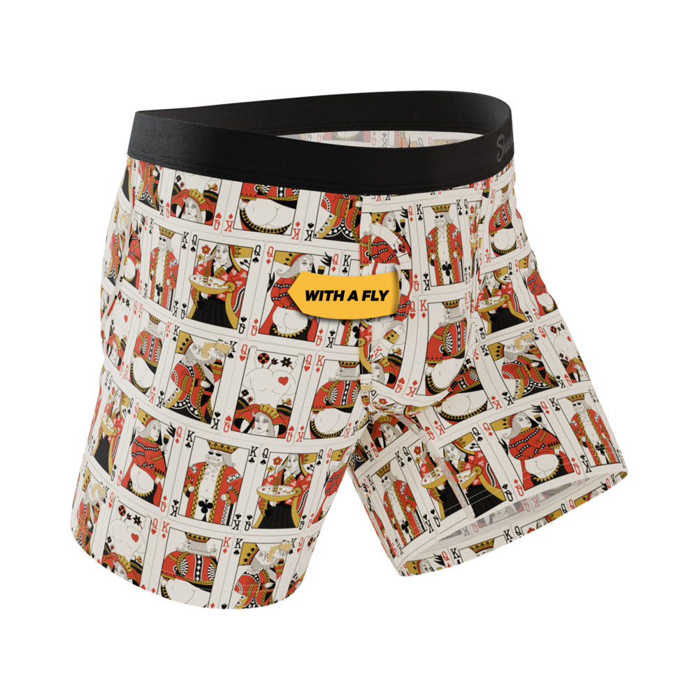 Shinesty The Bottomless Blackjack Vintage Playing Cards Ball Hammock Pouch Underwear with Fly M