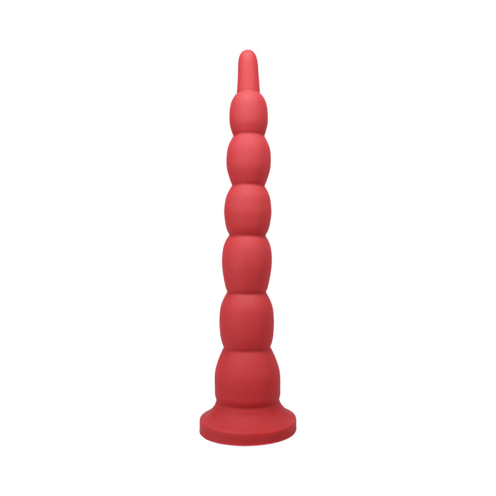 Tantus Cowboy Beaded Dildo Garnet (Box)