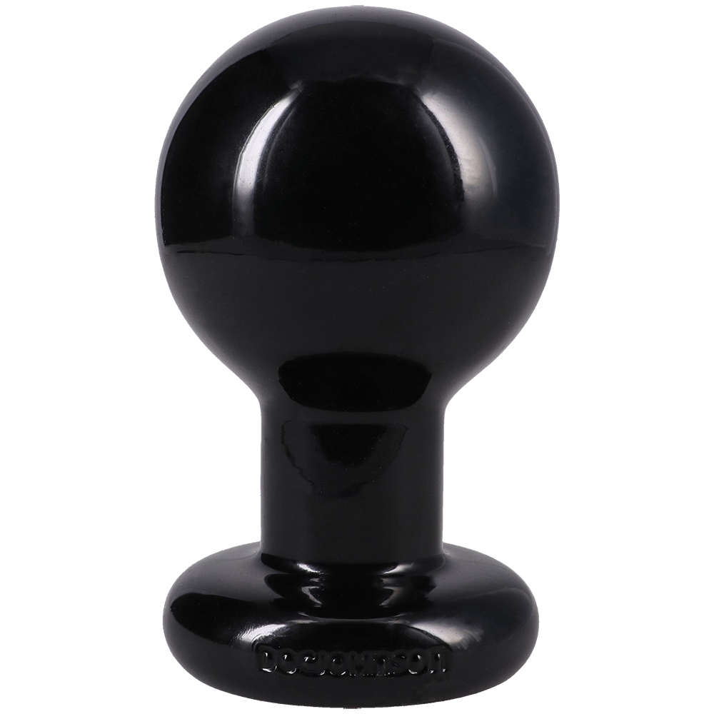 The Classic Round Butt Plug Large Black