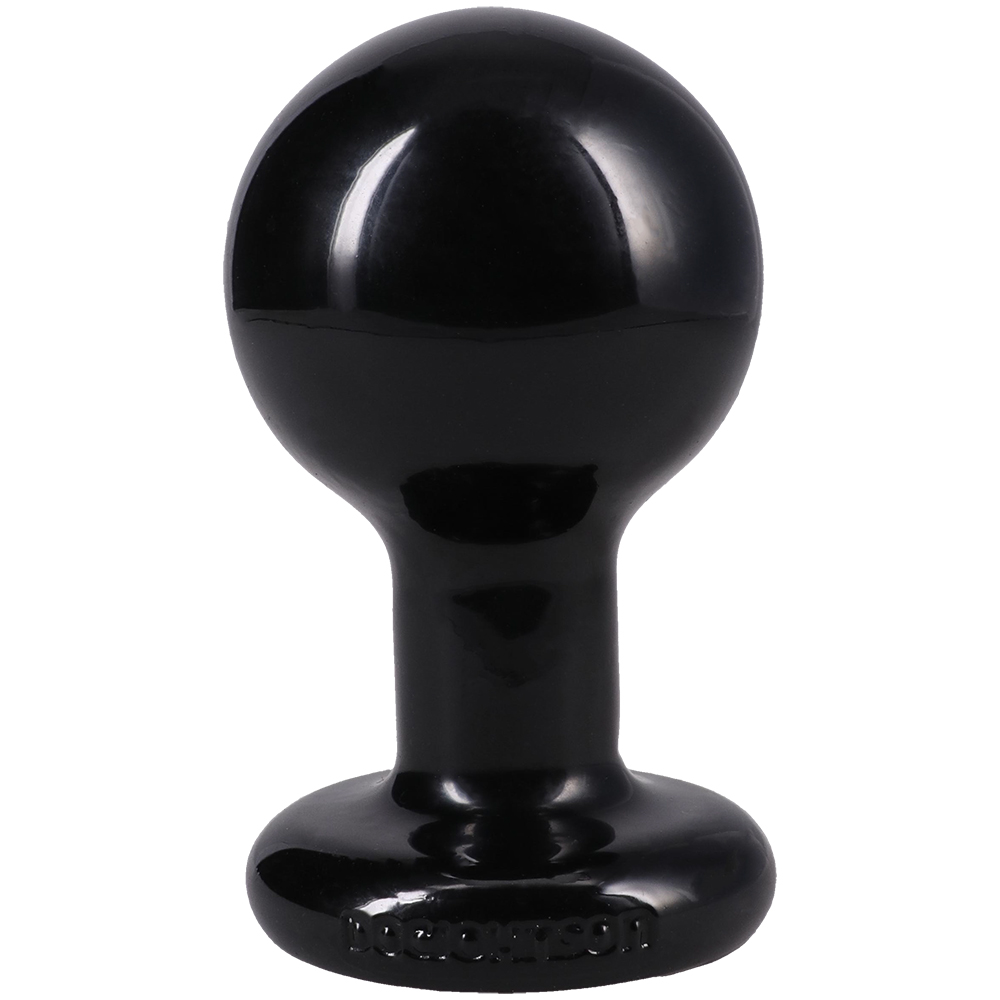 The Classic Round Butt Plug Medium Black