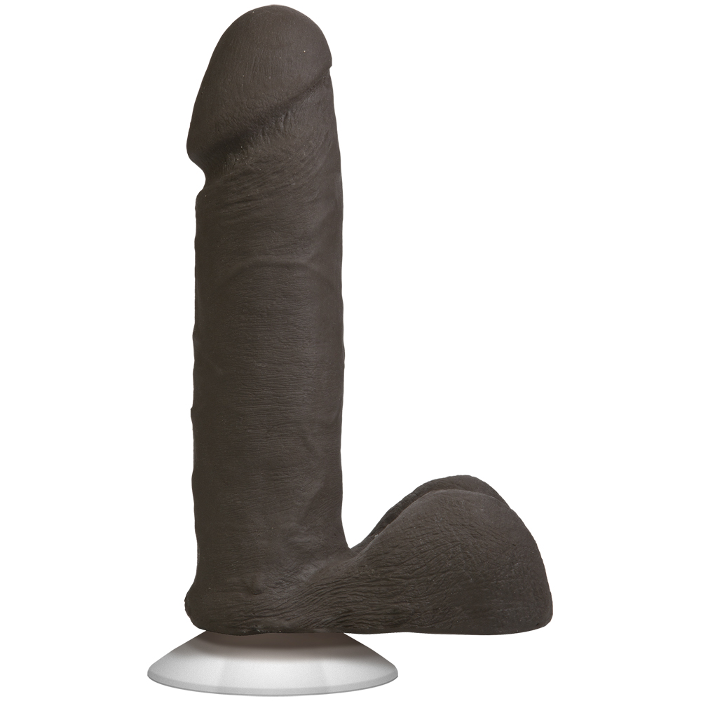 The Realistic Cock Ultraskyn 6" With Balls Chocolate