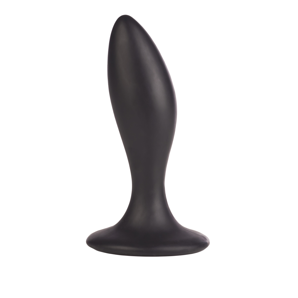 Small Prostate Probe Dr. Joel Kaplan Silicone Curved Prostate Probe Black - Pleasure Superstore