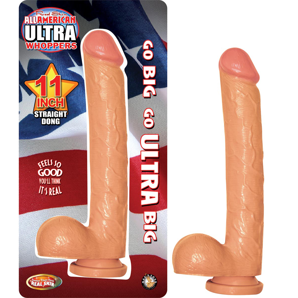 All American Ultra Whoppers 11" Straight Dong Flesh