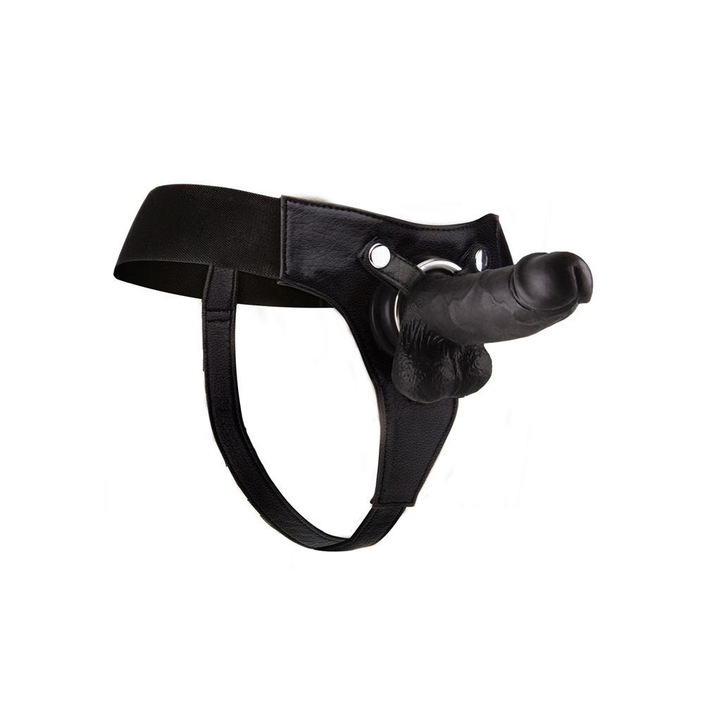 Ouch! Realistic 8" Strap-On Black