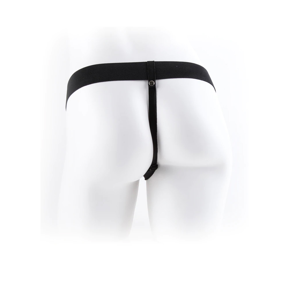 Fetish Fantasy Series 11" Vibrating Hollow Strap-On  Flesh