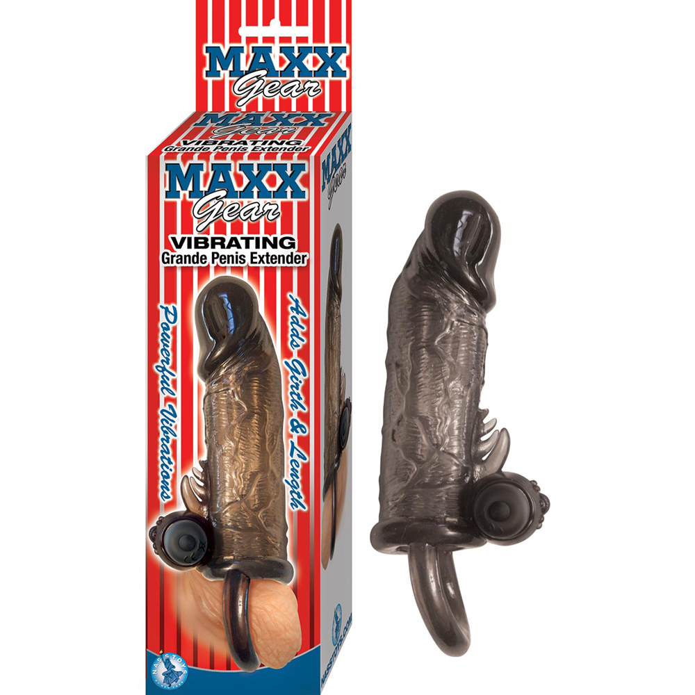 Maxx Gear Vibrating Grande Penis Extender Black