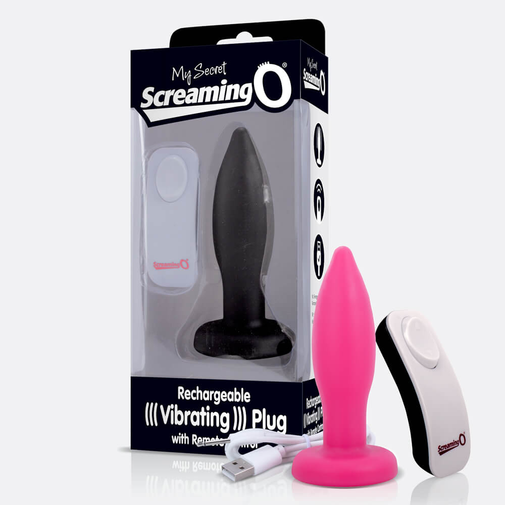 My Secret Remote Vibrating Plug Black 1 Ct