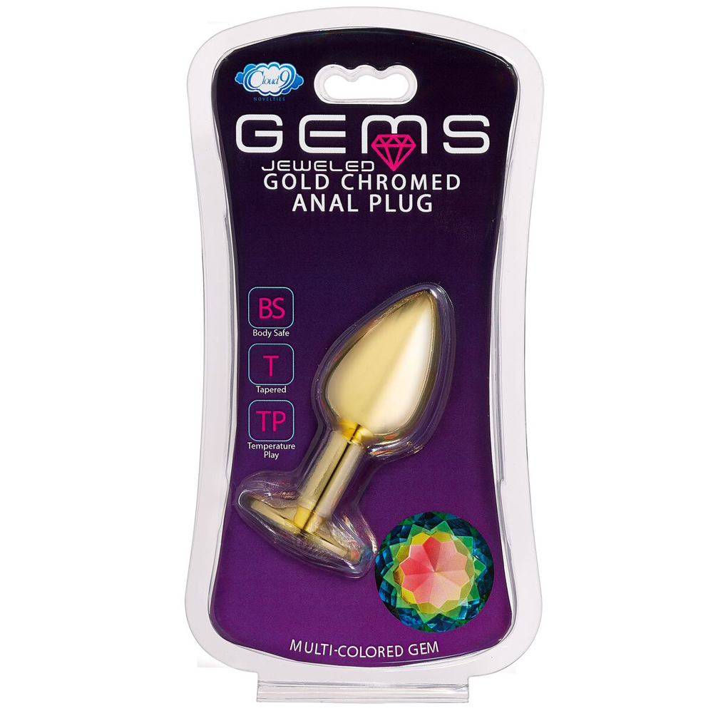 Cloud 9 Gems Gold Anal Plug Medium