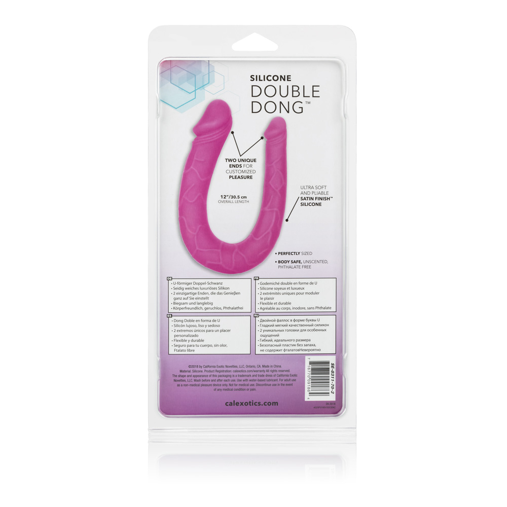 Silicone Double Dong Ac/Dc Dong Pink