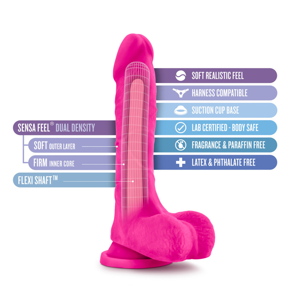 Au Naturel Bold Thrill 8.5" Dildo Pink