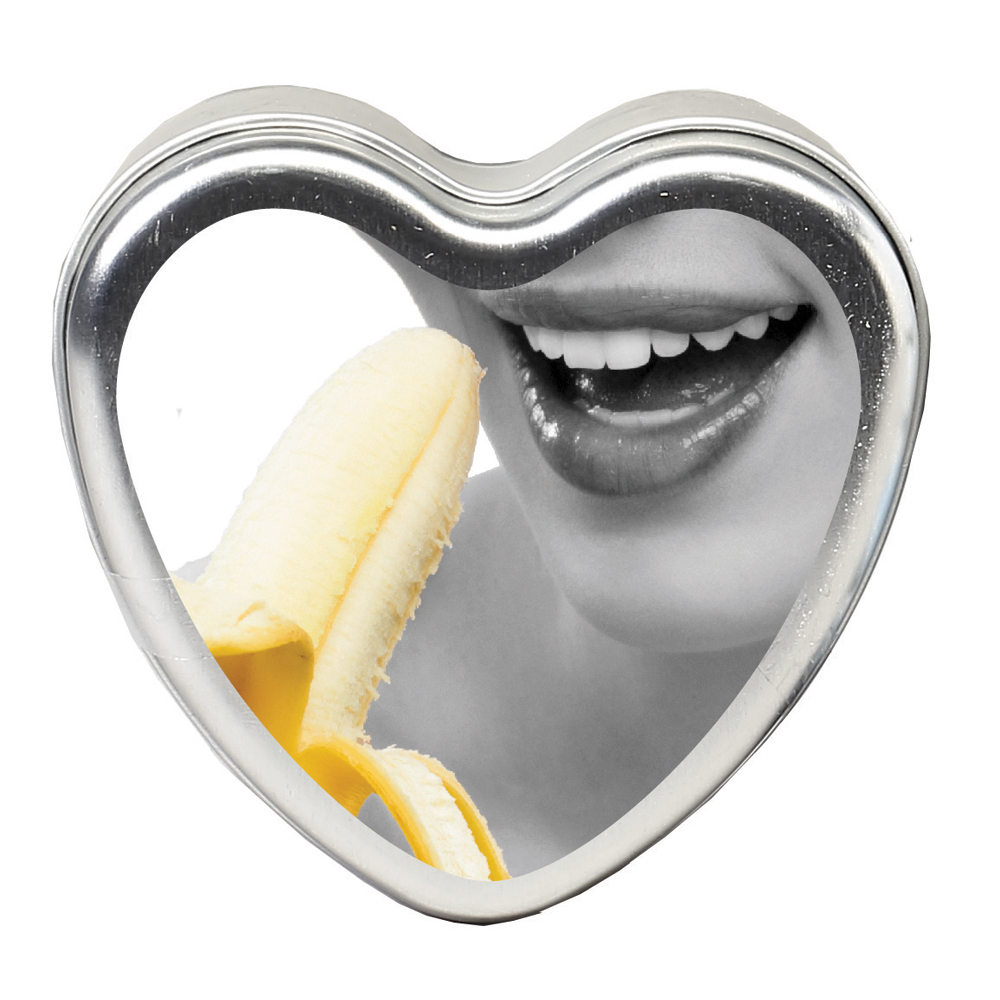 Candle 3 N 1 Heart Edible Banana 4.7 oz.