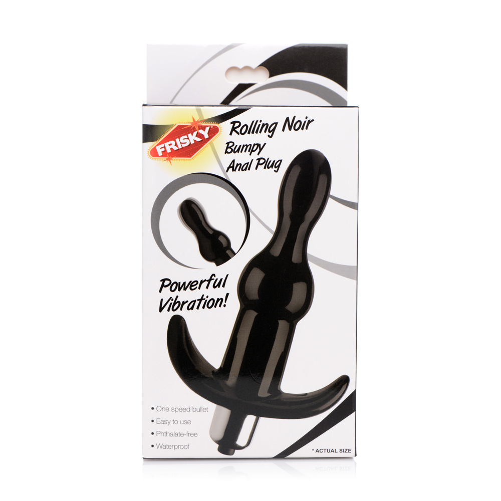 Frisky Rolling Noir Bumpy Anal Plug