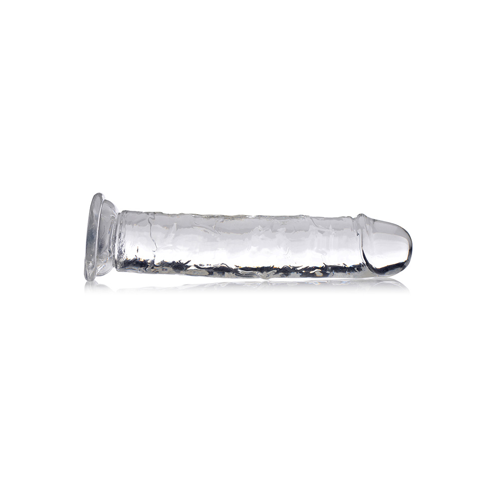 Jock C-Thru Slim 8" Clear Tpe Dildo