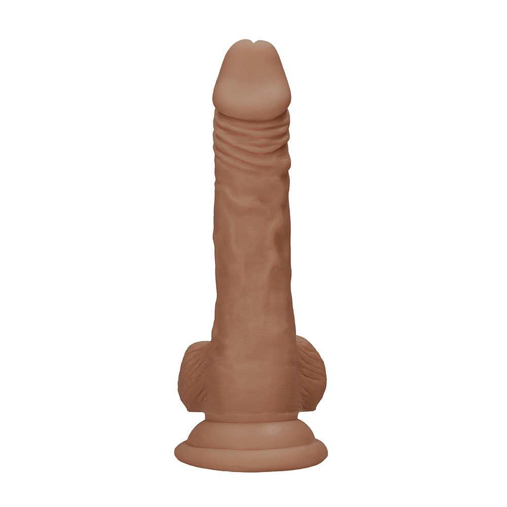 Realrock Dong With Testicles 7" Tan