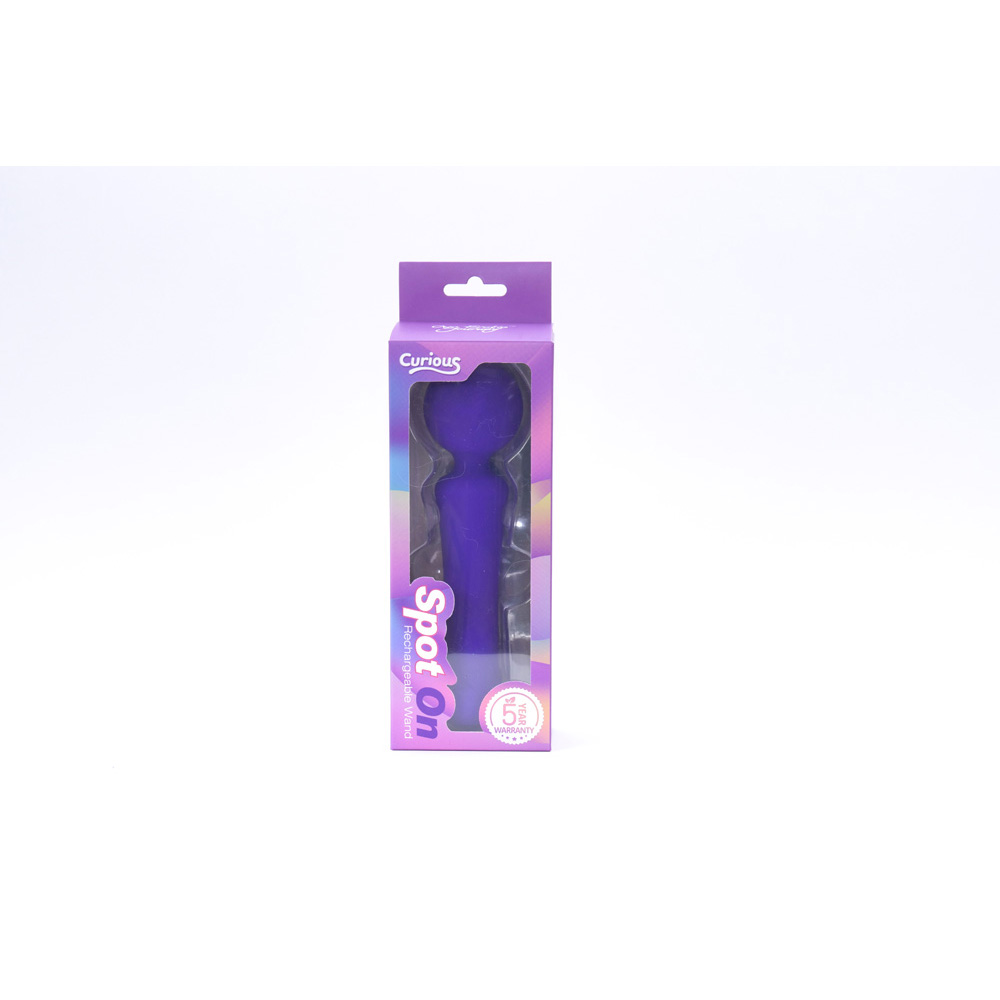 Curious Spot On Rechargeable Wand Purple