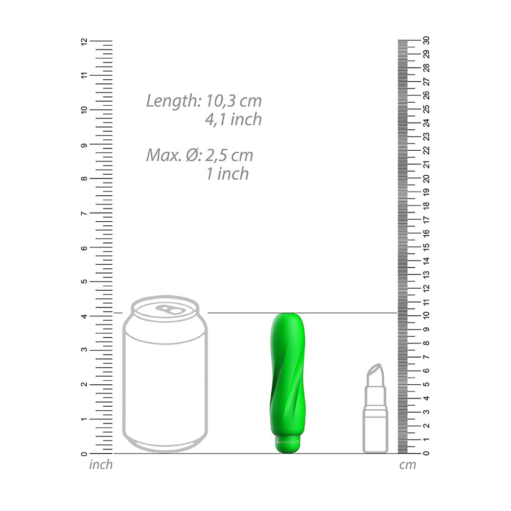 Luminous Ella Abs Bullet With Silicone Sleeve 10-Speeds Green