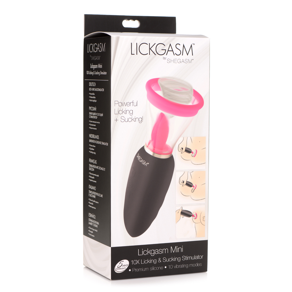 Lickgasm Mini 10X Silicone Licking And Sucking Stimulator