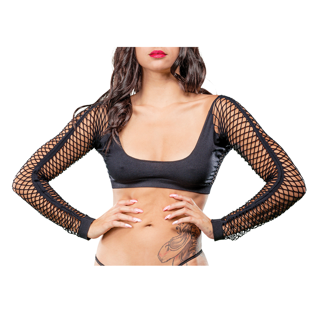 Ladies Sexy Crotchless Boy Short Style With Mesh Bottom And Buttless Leggings Black