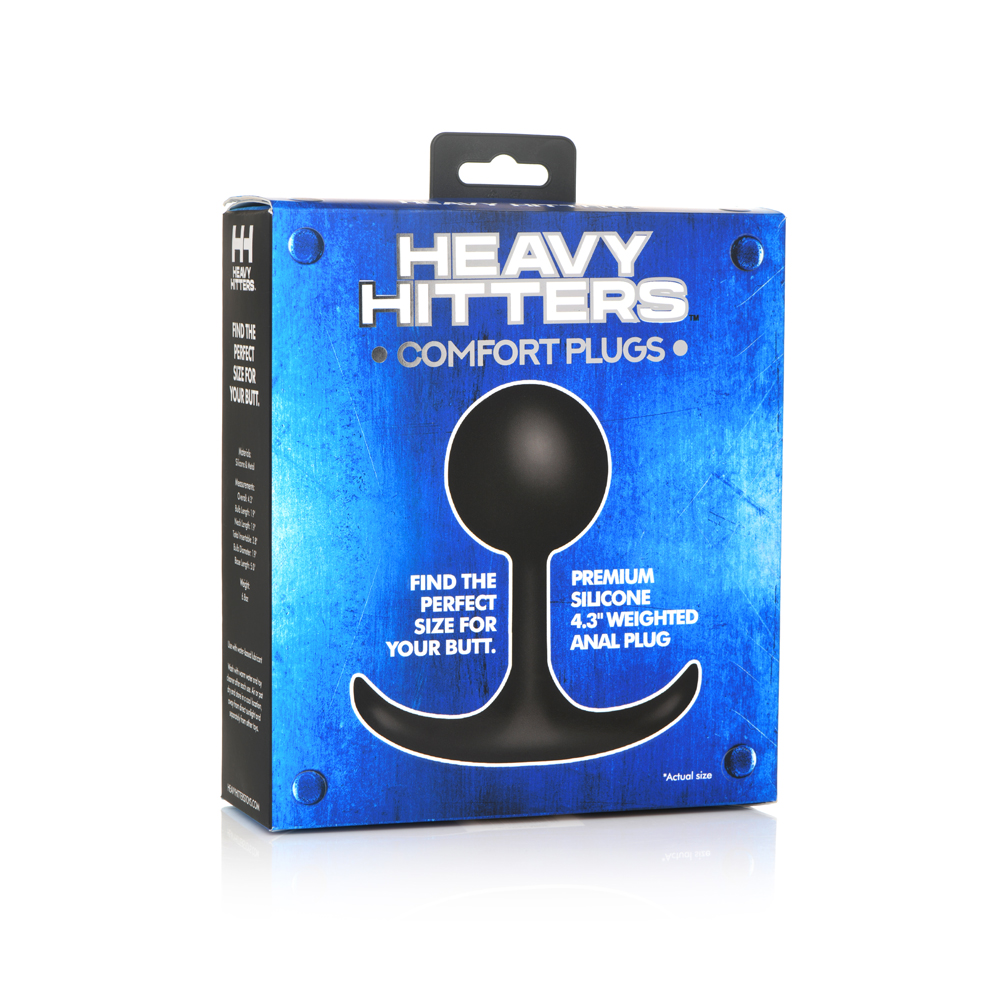 Heavy Hitters Comfort Plugs Premium Silicone 4.4'' Weighted Round Plug