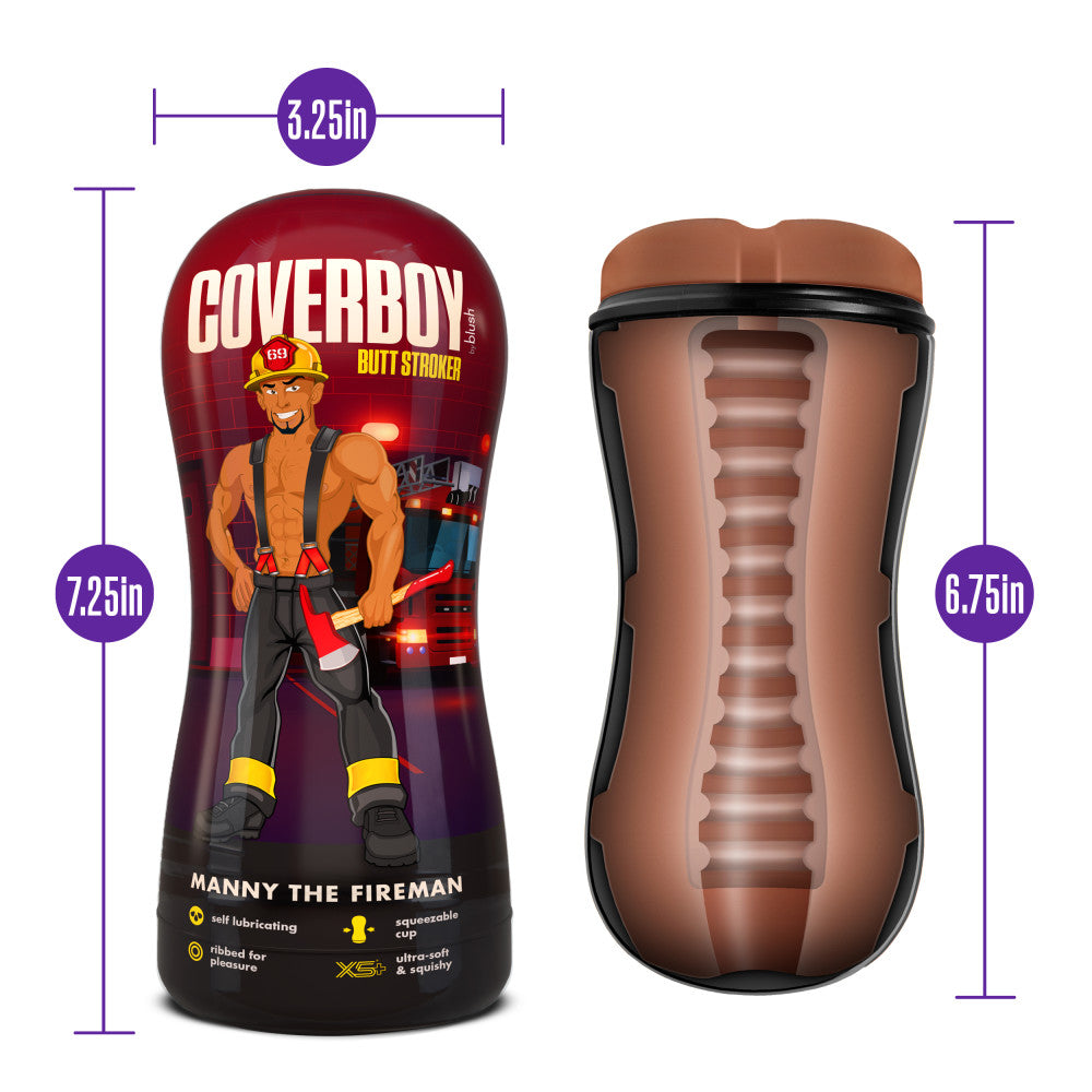 Coverboy Manny The Fireman Self Lubricating Stroker Tan