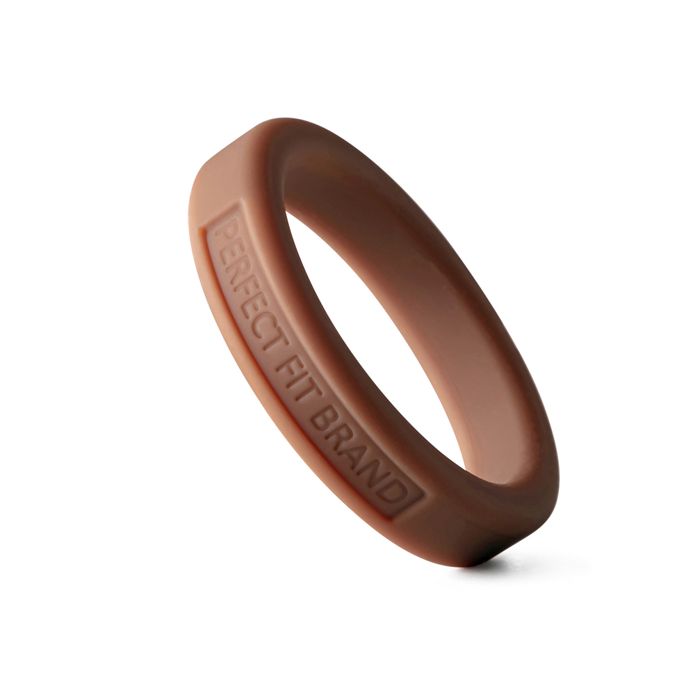 Classic 1.75" (44 mm) Silicone Med. Stretch Penis Ring Skintone 2