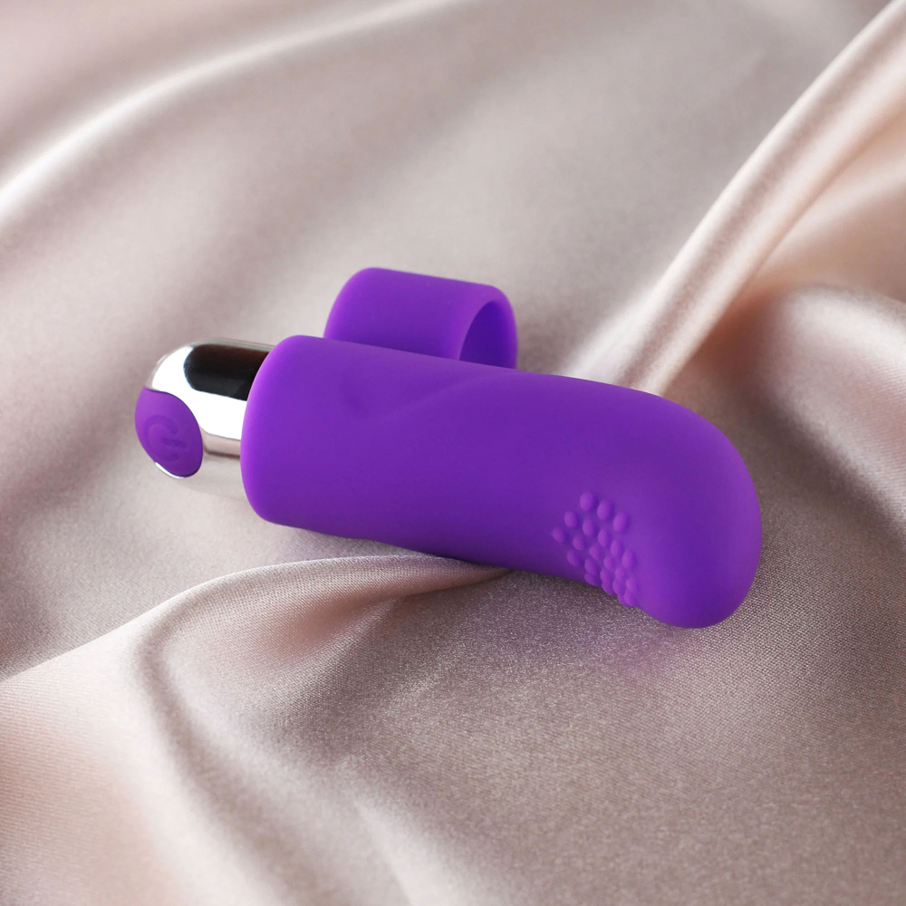 Brook 10 Modes Bullet Vibrator With Finger Accessorie Purple