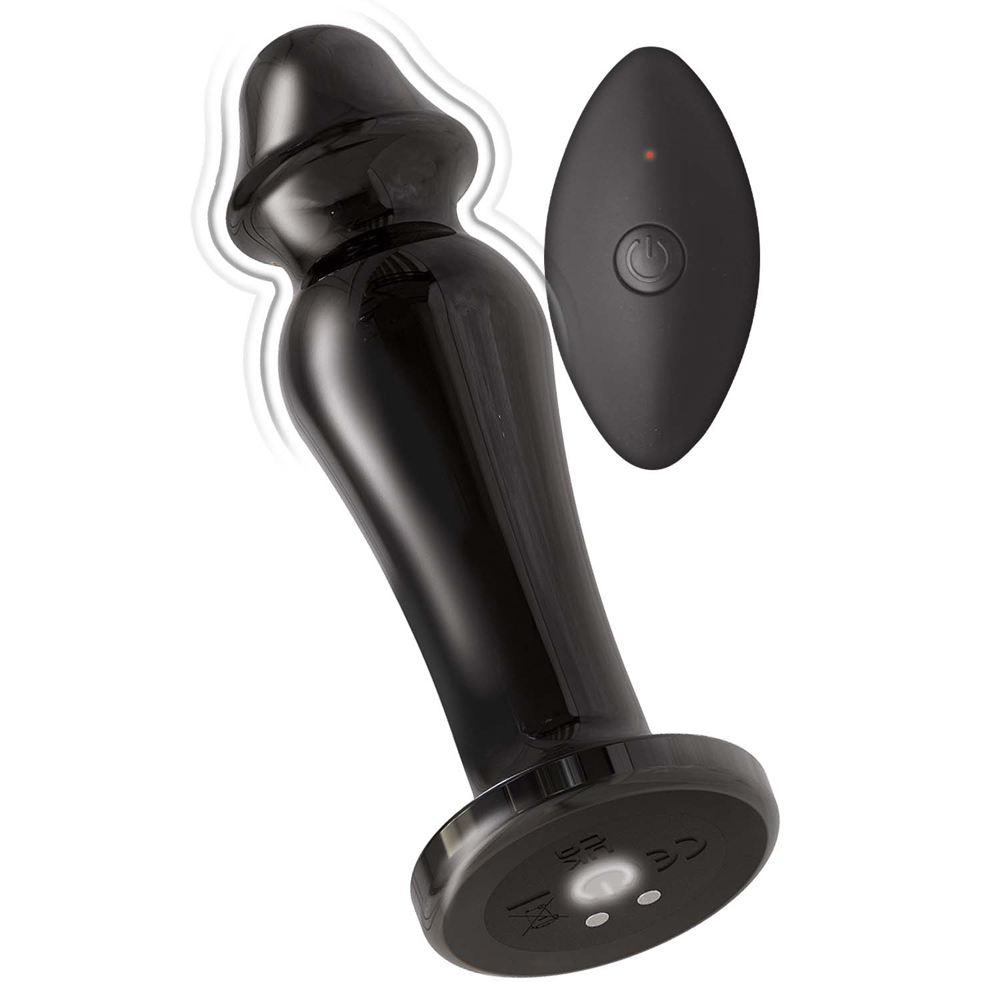 Ass-Sation Remote Vibrating Metal Anal Lover Black