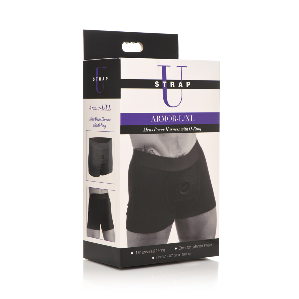 Strap U Boxer Style Harness With O-Ring Lxl