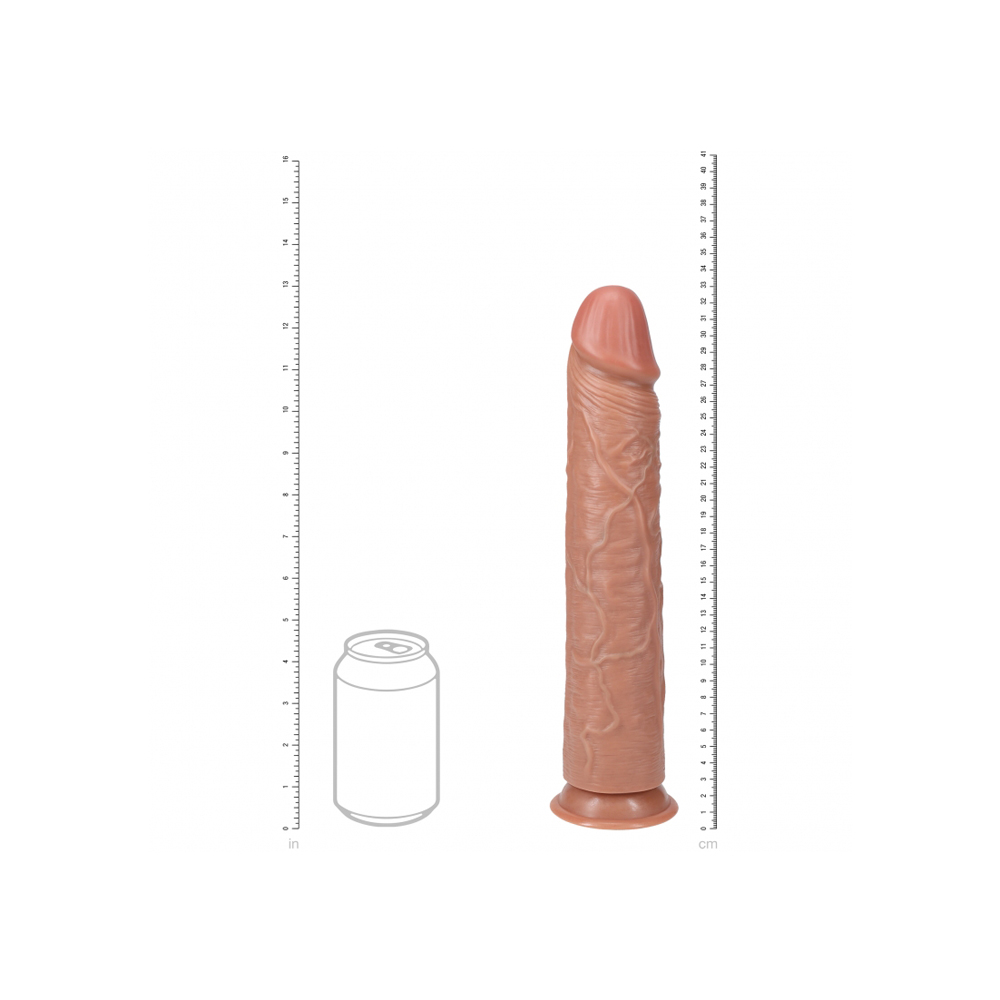Realrock Extra Long Realistic Dildo No Balls 13" Tan