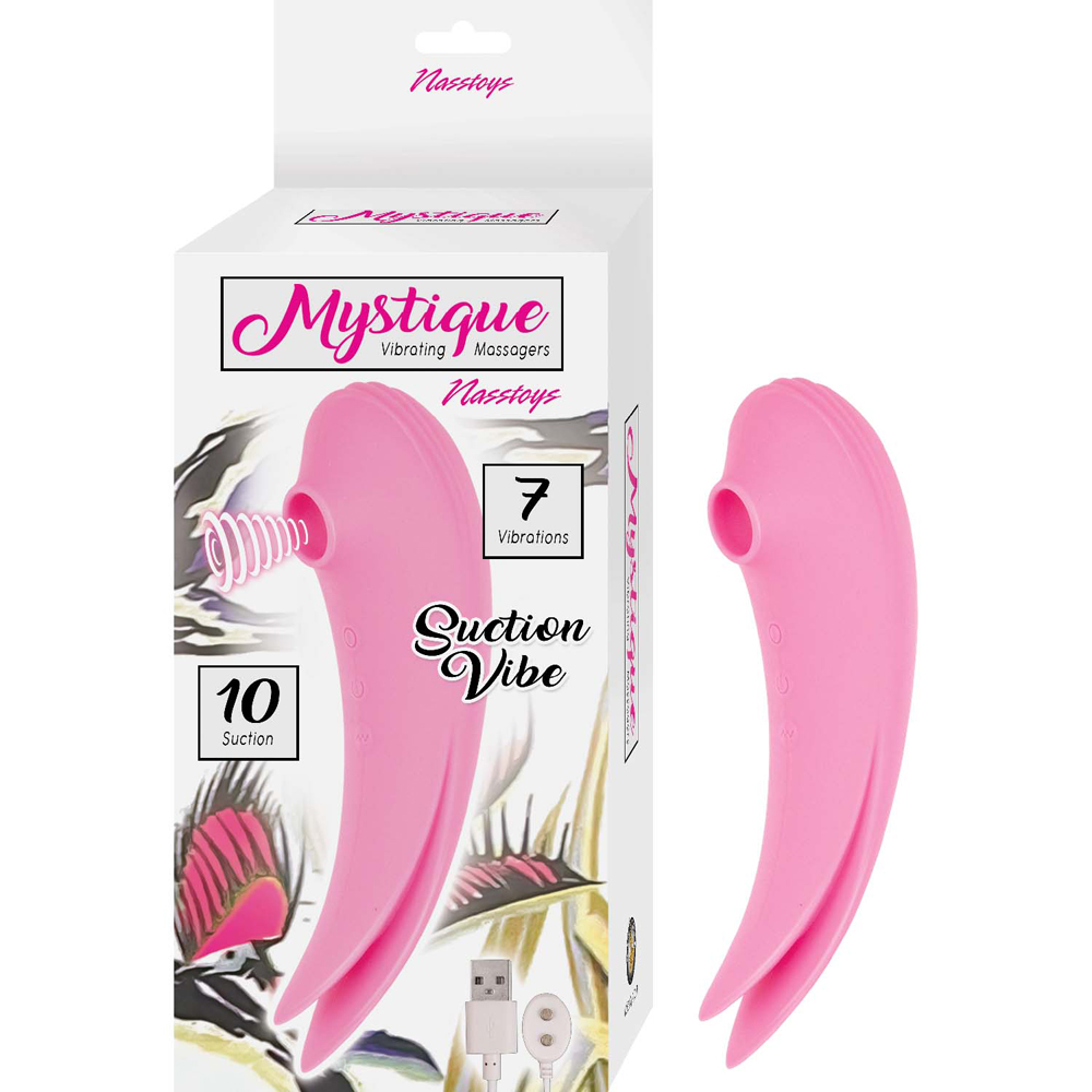 Mystique Vibrating Massagers Suction Vibe Pink