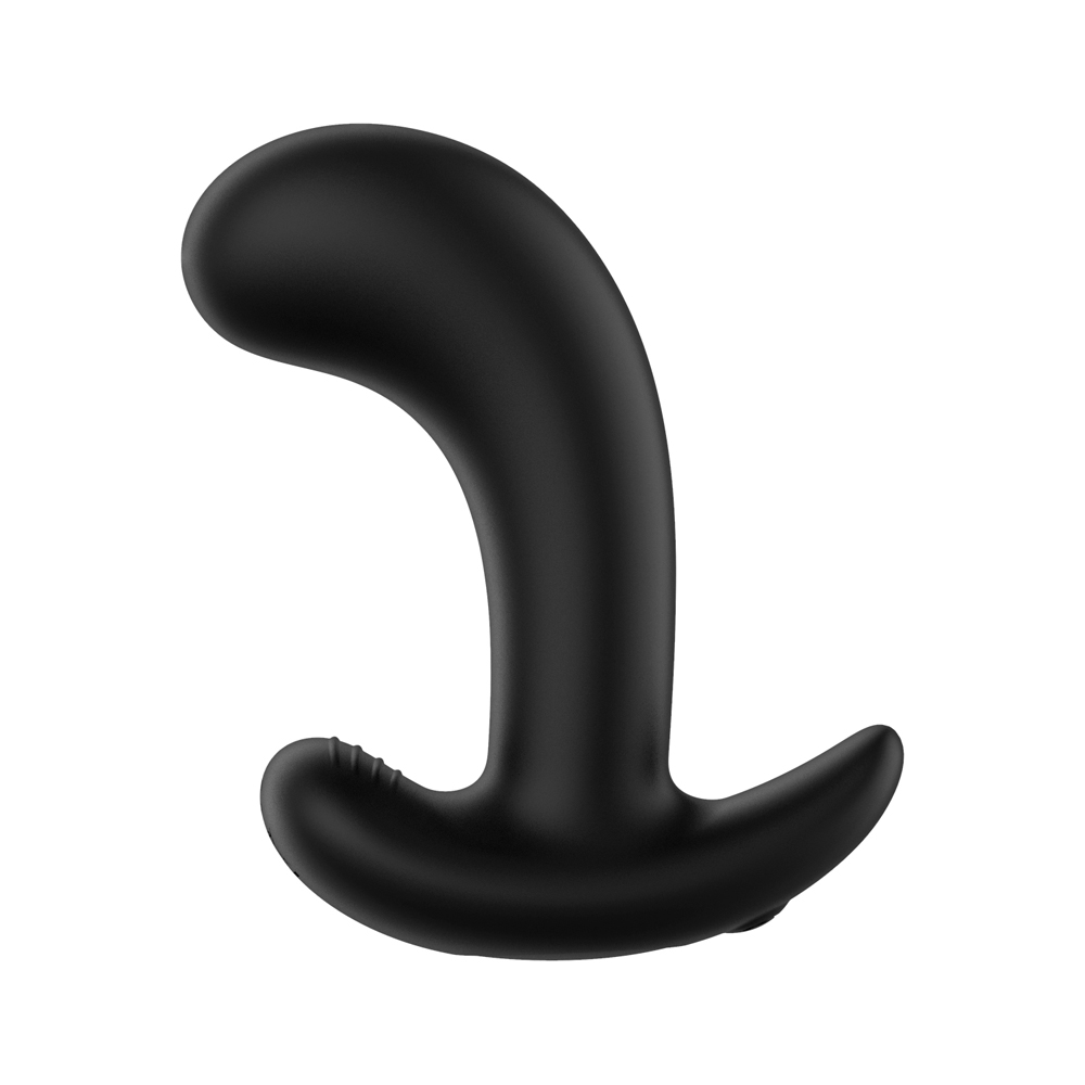 Curved Vibrating Plug Black