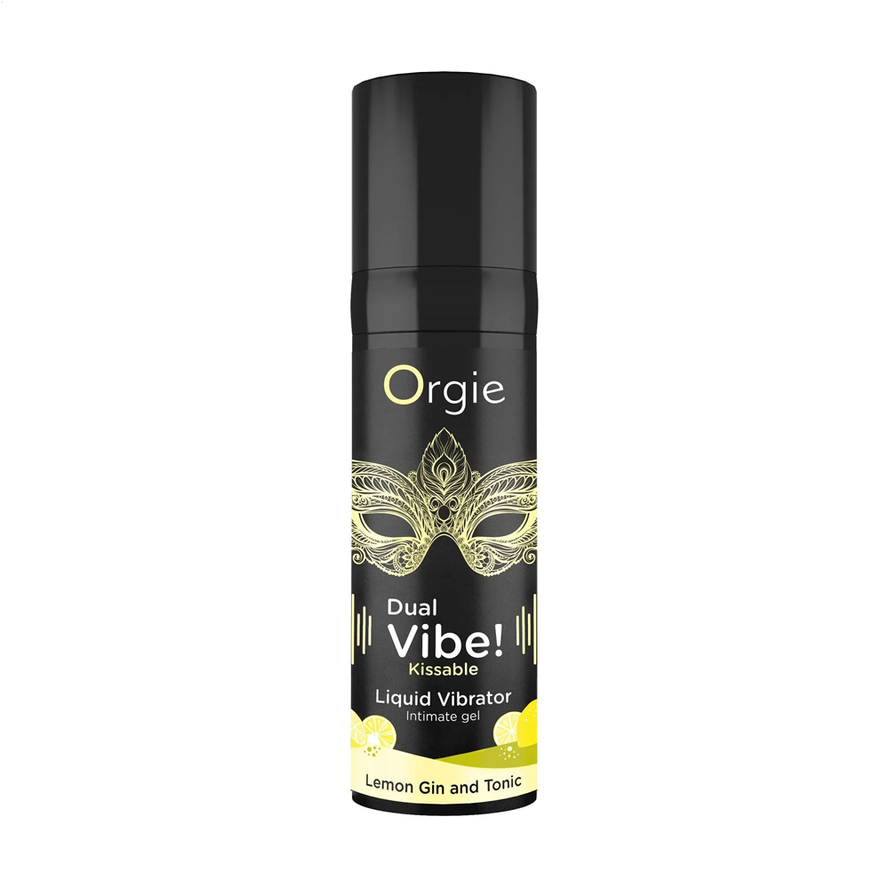 Orgie Dual Vibe Kissable Liquid Vibrator Lemon Gin And Tonic