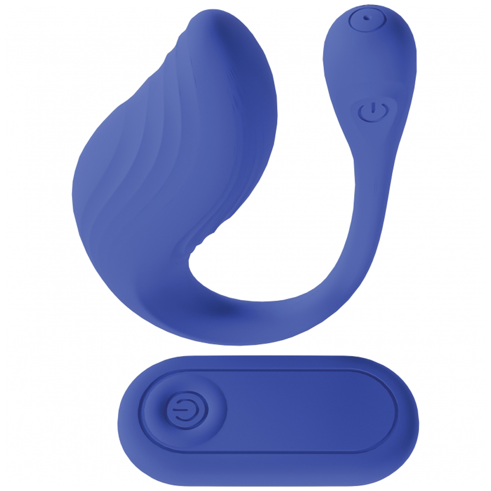 Loveline Velvet G-Spot Vibe With Remote Blue