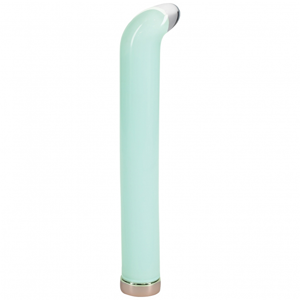 Loveline Aurora 6.3" G-Spot Glass Vibrator Green