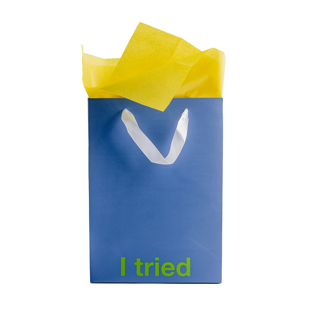 I Tried Color Gift Bag Blue