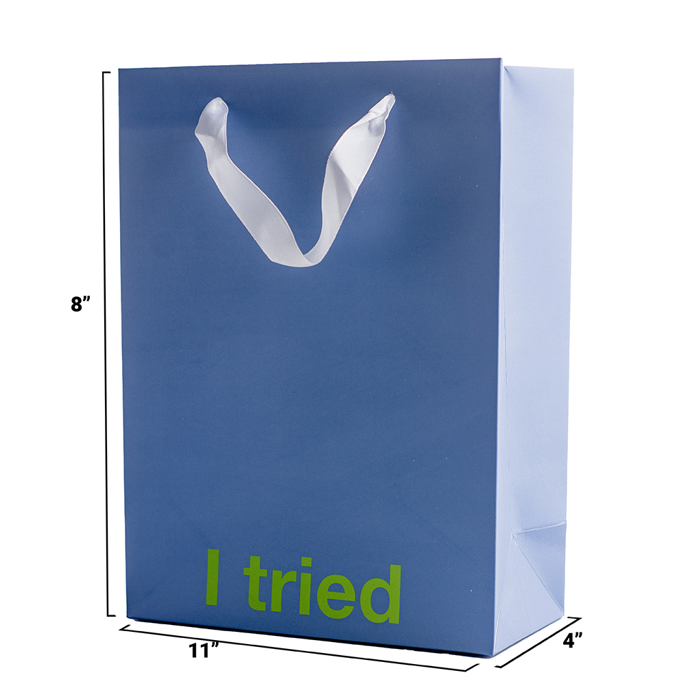 I Tried Color Gift Bag Blue