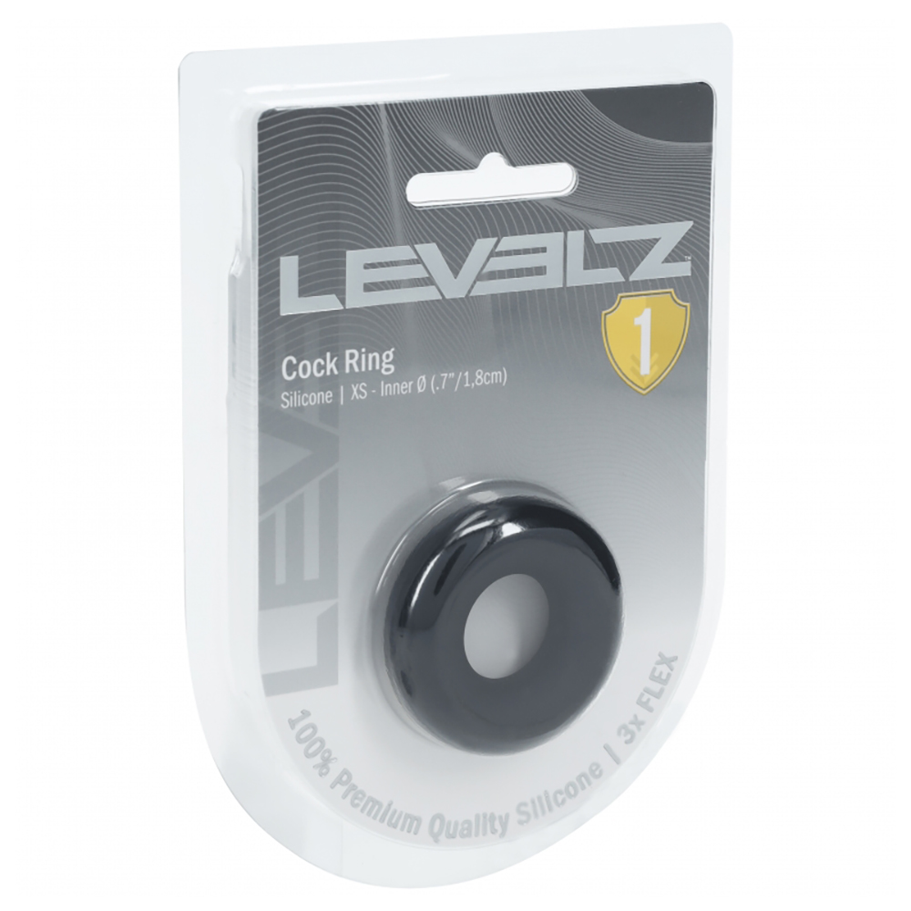 Levelz Silicone Cock Ring XS Black