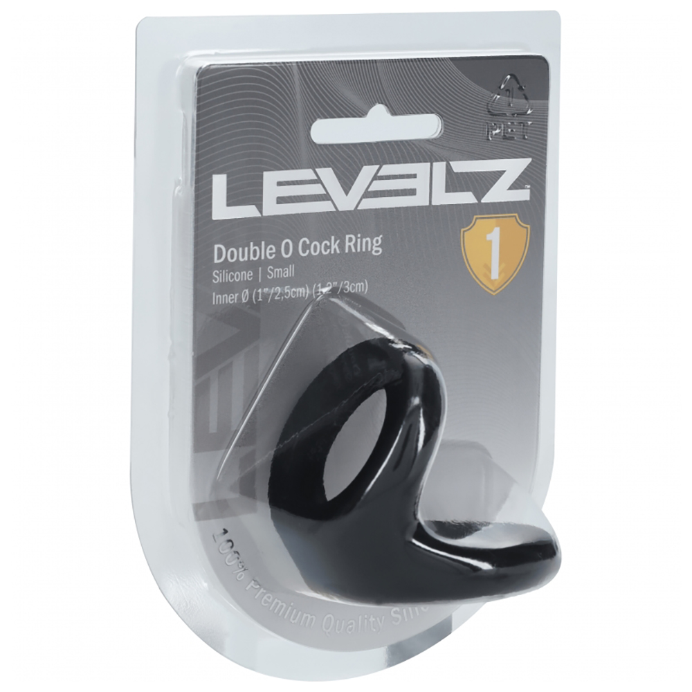 Levelz Double O Silicone Cock Ring S Black