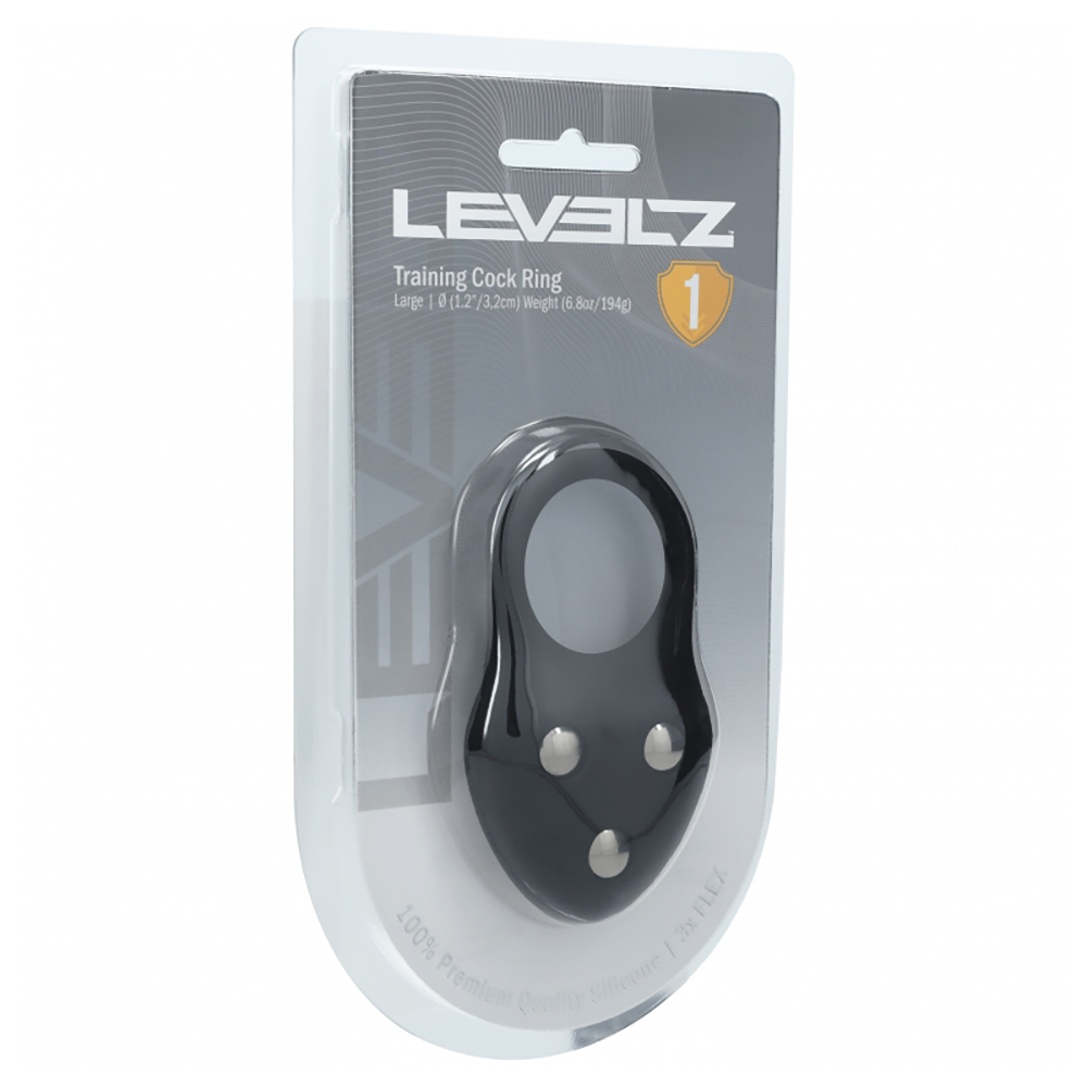 Levelz Silicone Training Cock Ring L Black