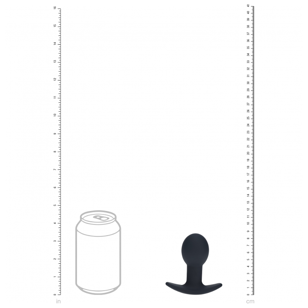 Levelz Single Bulb Vibrating Silicone Anal Plug Black