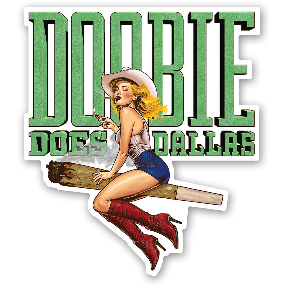 Doobie Does Dallas Sticker