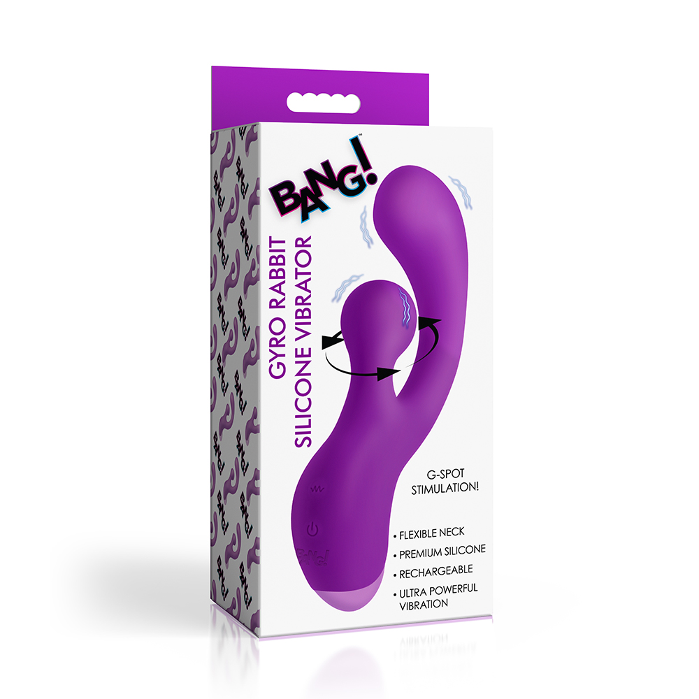 Bang! Gyro Rabbit Silicone Vibrator Purple