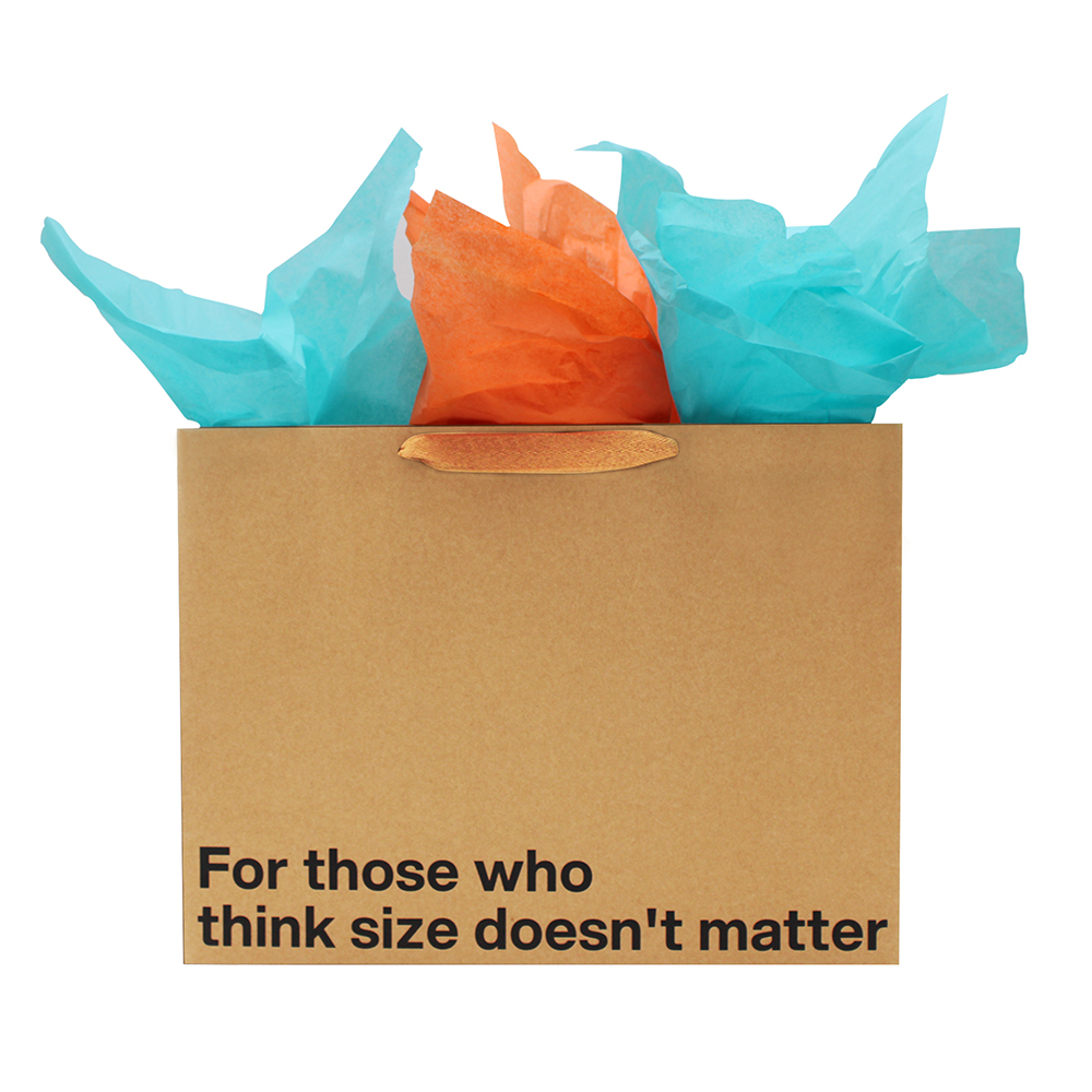 Size Doesn't Matter Large Gift Bag