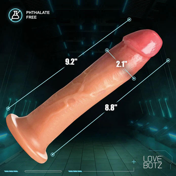 9" Cock Lock Dildo - Light