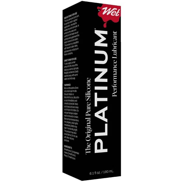 Wet Platinum Luxury Silicone Lubricant 6.1oz
