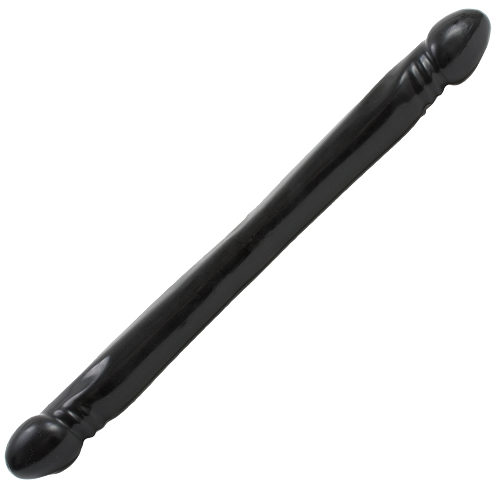 Double Header Dong - 18" - Smooth Black