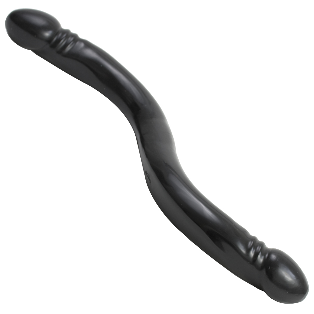 Double Header Dong - 18" - Smooth Black