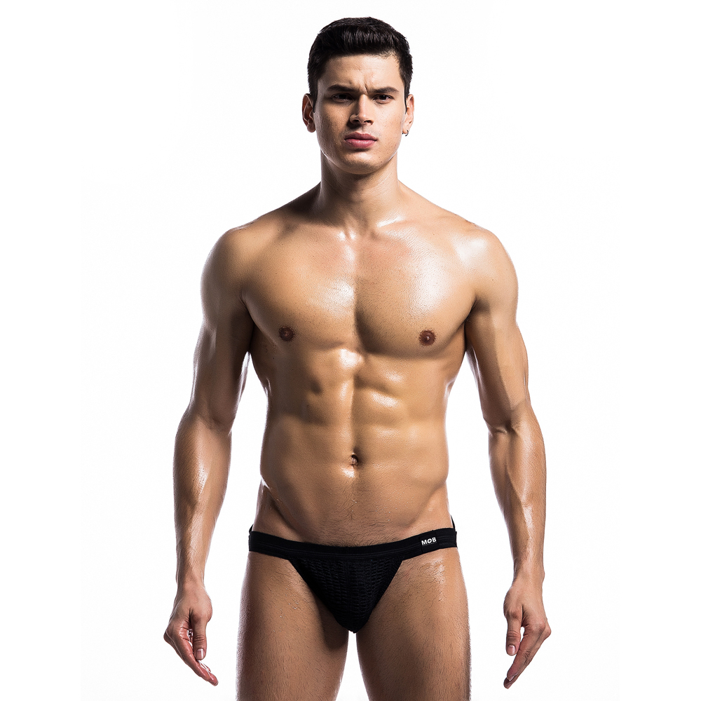 Mob Fetish Swim Jockstrap Black Small