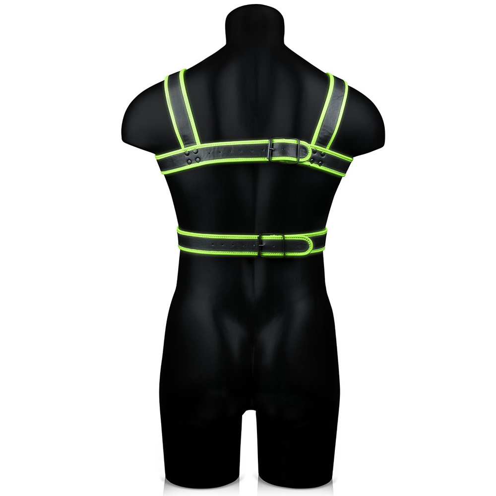Ouch! Body Harness Glow In The Dark S/M