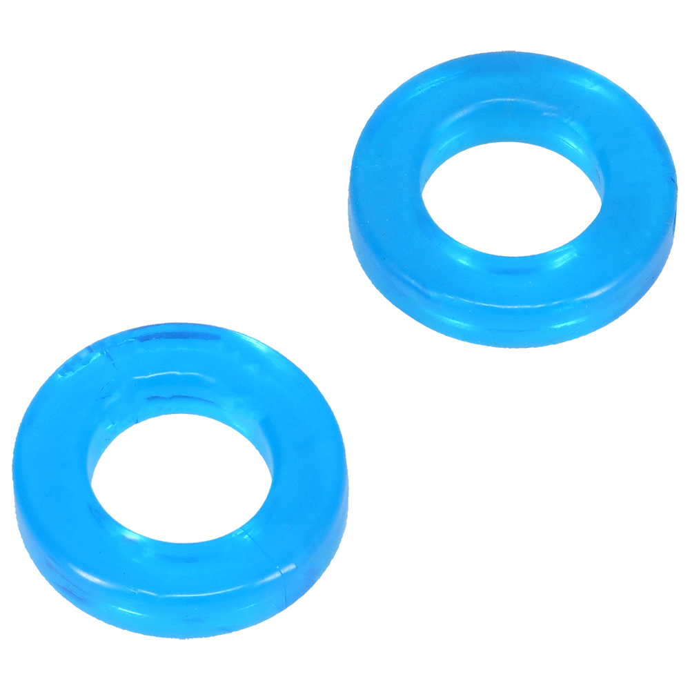 Rock Solid Double Pack Cock Rings Blue